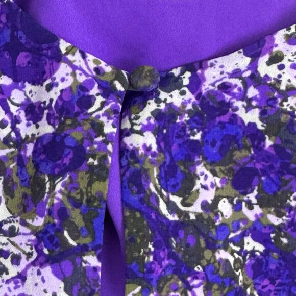 NWOT Coldwater Asymmetric Floral Maxi Dress Size 6 Watercolor Forest Fairy Y2K - Picture 8 of 11